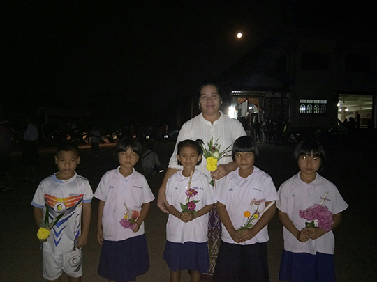 กิจกรรมเวียนเทียน เนื่องในวันมาฆบูชา